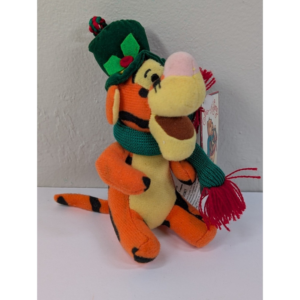 Disney Winnie the Pooh Plush 5" Plush Christmas Tigger Doll Season Of Song